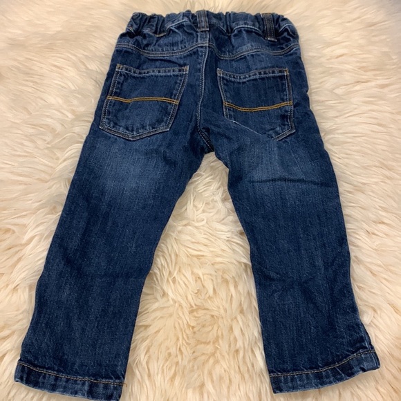 Next 82 Flannel Short-Sleeve Blue Button Shirt & DarkBlue Skinny Jeans in 12-18M - Picture 10 of 11